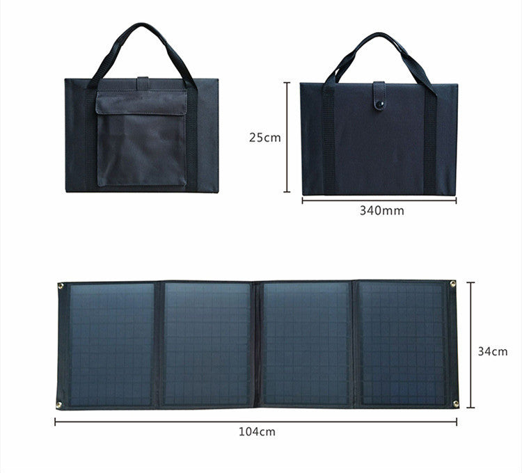 40W Foldable Solar Panel, 5V and 12V for Phone, Laptop, Power Bank