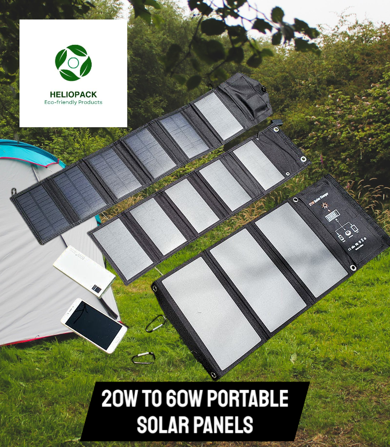Panneaux Solaires Portables Pliables avec Sac (20w à 60w)