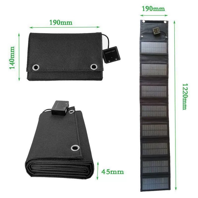 Panneaux Solaires Portables Pliables avec Sac (20w à 60w)