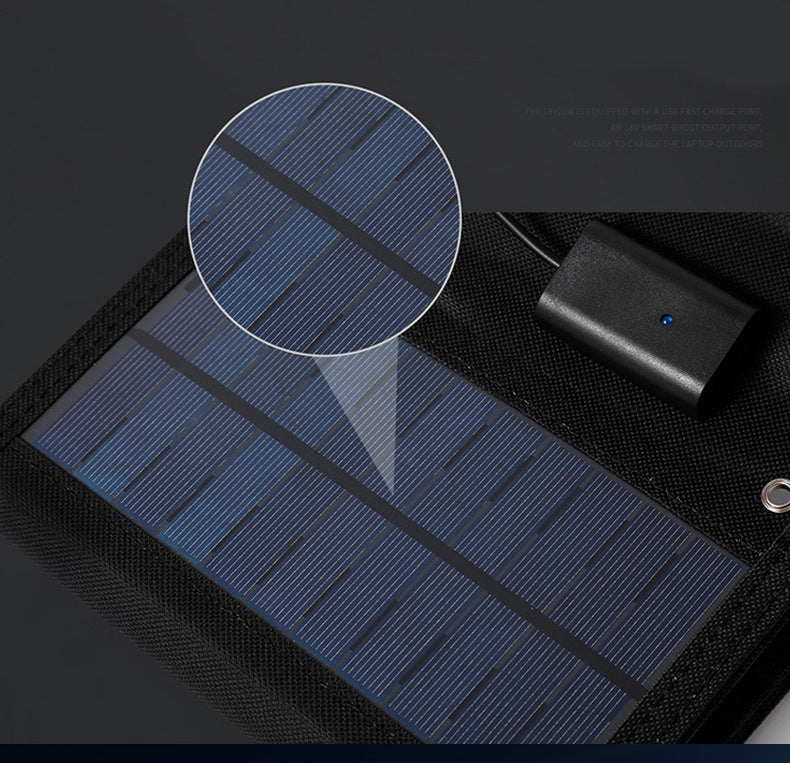 30W Portable Solar Panel with Foldable Bag