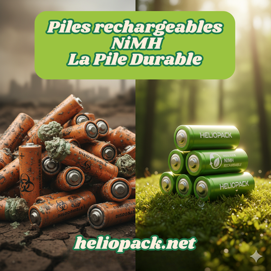 Batteries NiMH : Pourquoi c'est la Pile Rechargeable la Plus Écologique pour Remplacer le Jetable