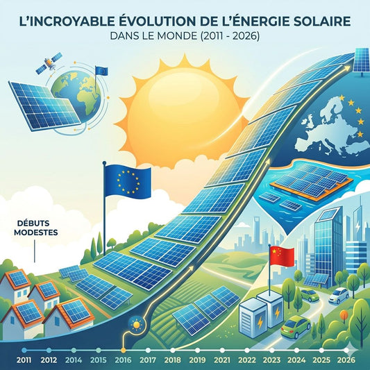 ☀️ L'incroyable évolution de l'énergie solaire dans le monde (2011 - 2026)