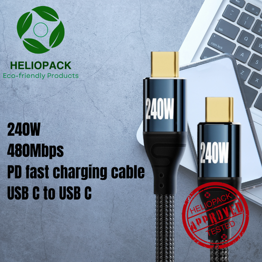 240W USB-C to USB-C PD 3.1 Cable – Ultra-Fast Charging & Braided Nylon