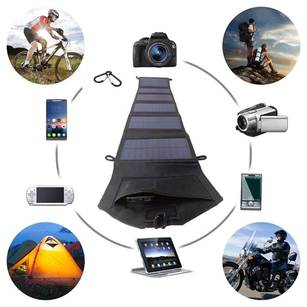 30W Portable Solar Panel with Foldable Bag