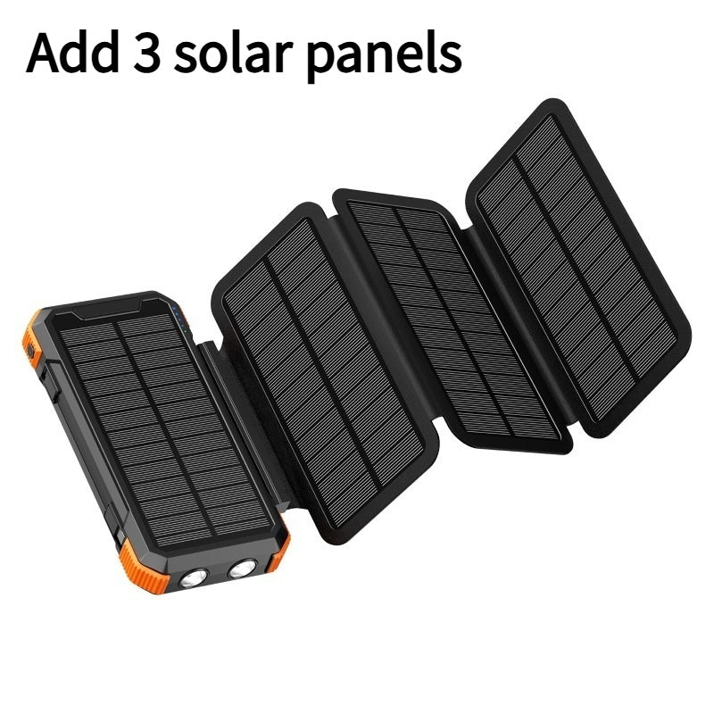 20,000 mAh Hybrid Solar Power Bank: Unlimited Energy (Solar + Dynamo)
