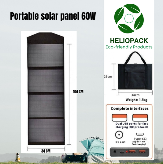 Panneau Solaire Portable 60W HelioPack