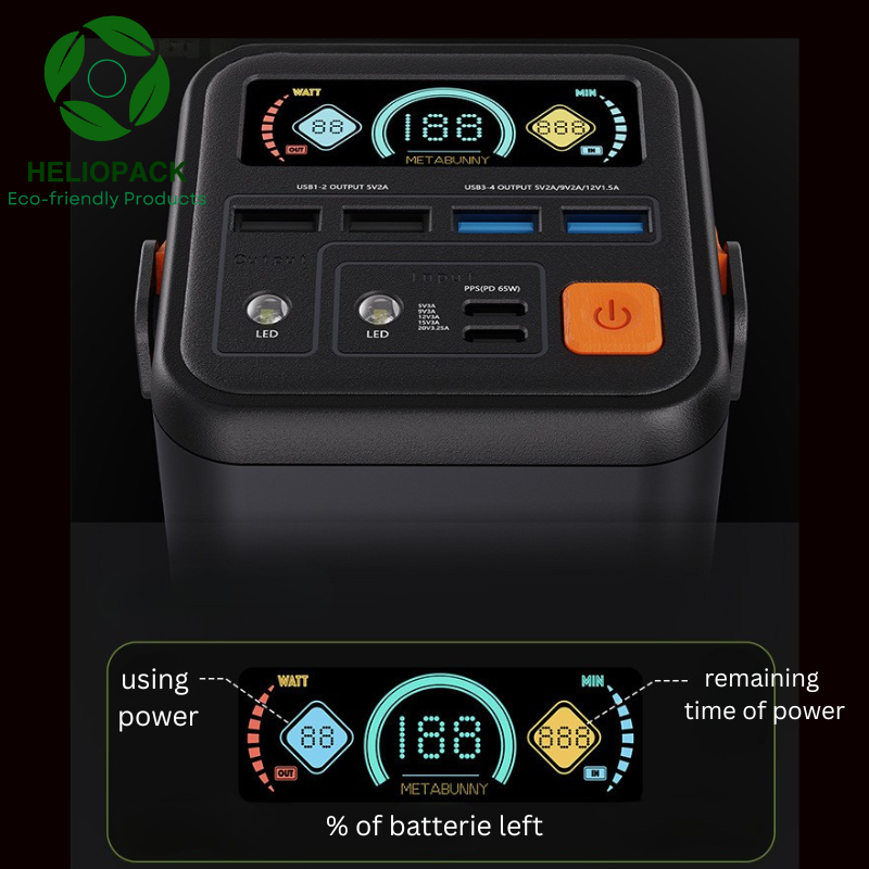 60,000 mAh Portable Power Station – 100W PD 3 Ultra-Fast Charging.