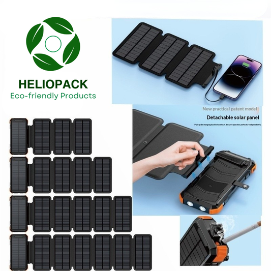 20,000 mAh Hybrid Solar Power Bank: Unlimited Energy (Solar + Dynamo)