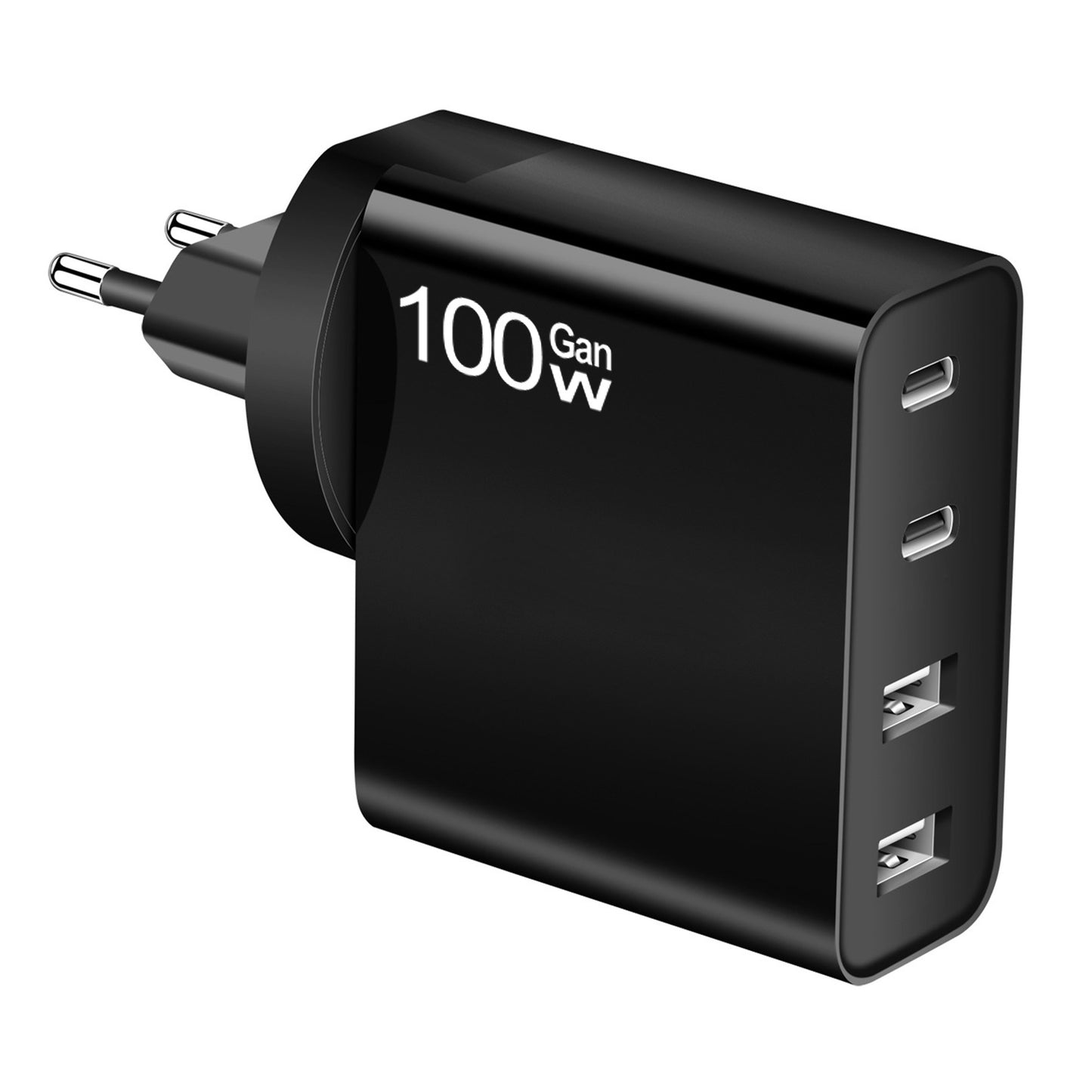 100W Fast Wall Charger – 4 Ports (2x USB-C PD + 2x USB-A) – HelioPack